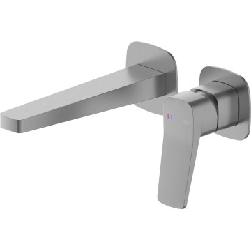 KFA Armatura 4529-810-61 - Grifo de lavabo para instalación empotrada MALAGA gris metálico