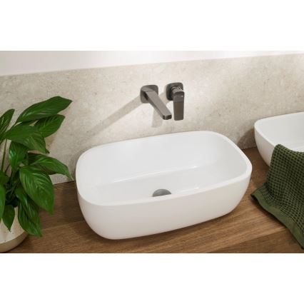 KFA Armatura 4529-810-61 - Grifo de lavabo para instalación empotrada MALAGA gris metálico