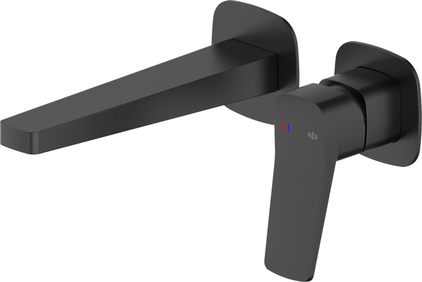 KFA Armatura 4529-810-81 - Grifo de lavabo para instalación empotrada MALAGA negro