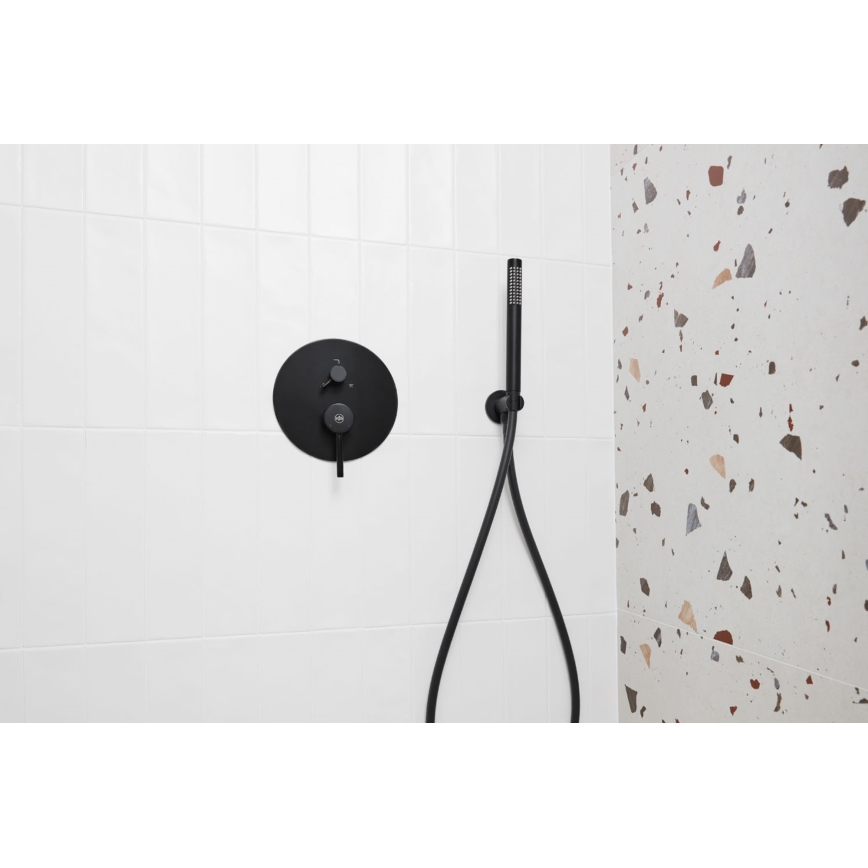 KFA Armatura 5039-501-81 - Grifería de ducha con grifo empotrado MOZA mate negro