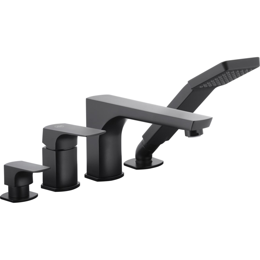 KFA Armatura 5535-210-81 - Grifo de bañera 4 agujeros MOKAIT latón/mate negro