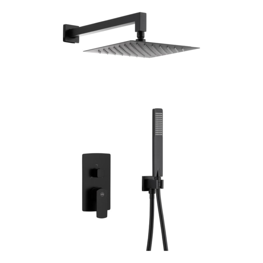 KFA Armatura 5539-511-81 - Grifería de ducha con grifo empotrado MOKAIT latón/mate negro