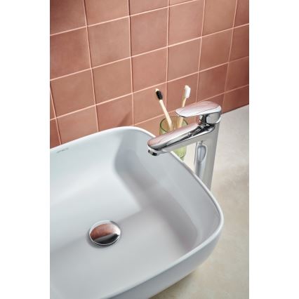 KFA Armatura 5552-712-00 - Grifo para lavabo + desagüe con rebosadero OTAVA 30,2 cm cromo brillante