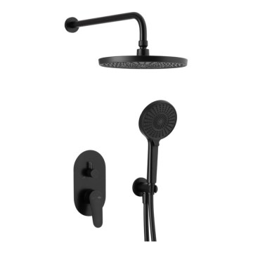 KFA Armatura 5559-501-81 - Juego de ducha con grifo empotrado OTAVA negro mate