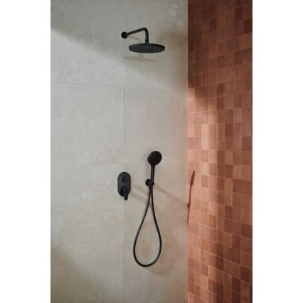 KFA Armatura 5559-501-81 - Juego de ducha con grifo empotrado OTAVA negro mate