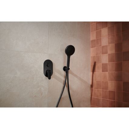 KFA Armatura 5559-501-81 - Juego de ducha con grifo empotrado OTAVA negro mate