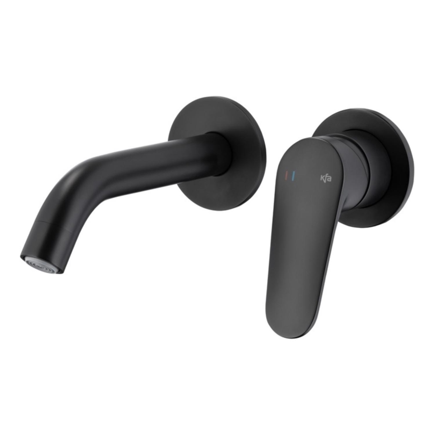 KFA Armatura 5559-810-81 - Grifo para lavabo para instalación empotrada OTAVA negro mate