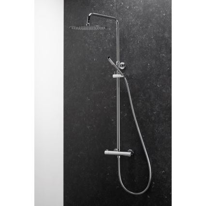 KFA Armatura 5736-920-00 - Conjunto de ducha con grifo termostático MOZA cromo brillante