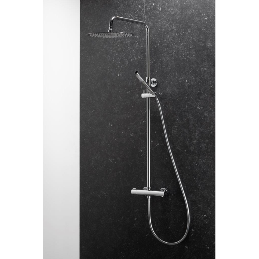 KFA Armatura 5736-920-00 - Conjunto de ducha con grifo termostático MOZA cromo brillante