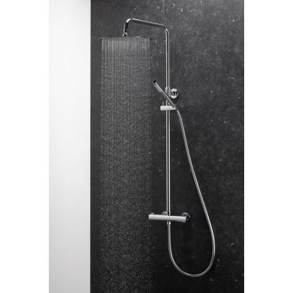 KFA Armatura 5736-920-00 - Conjunto de ducha con grifo termostático MOZA cromo brillante