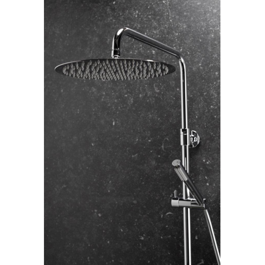 KFA Armatura 5736-920-00 - Conjunto de ducha con grifo termostático MOZA cromo brillante