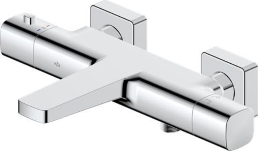 KFA Armatura 5754-010-00 - Grifo termostático para bañera MALAGA en cromo brillante