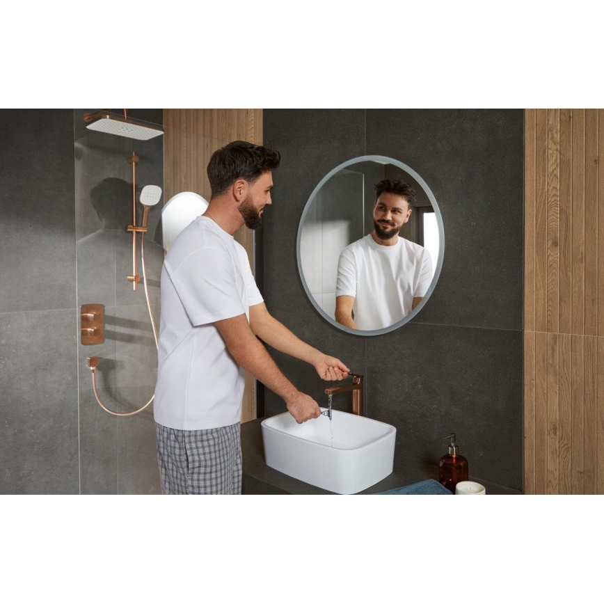 KFA Armatura 5759-301-34 - Conjunto de ducha con grifo termostático empotrado MALAGA oro rosa