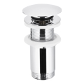 KFA Armatura 660-253-00 - Desagüe para lavabo sin rebosadero CLICK-CLACK diá. 6,6 cm cromo brillante