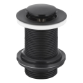 KFA Armatura 660-353-81 - Desagüe para lavabo sin rebosadero CLICK-CLACK diá. 6,2 cm latón/mate negro