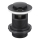 KFA Armatura 660-354-81- Desagüe para lavabo con rebosadero CLICK-CLACK d. 6,2 cm láton/negro mate