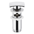 KFA Armatura 660-454-00 - Desagüe para lavabo con rebosadero CLICK-CLACK 7x7 cm cromo brillante