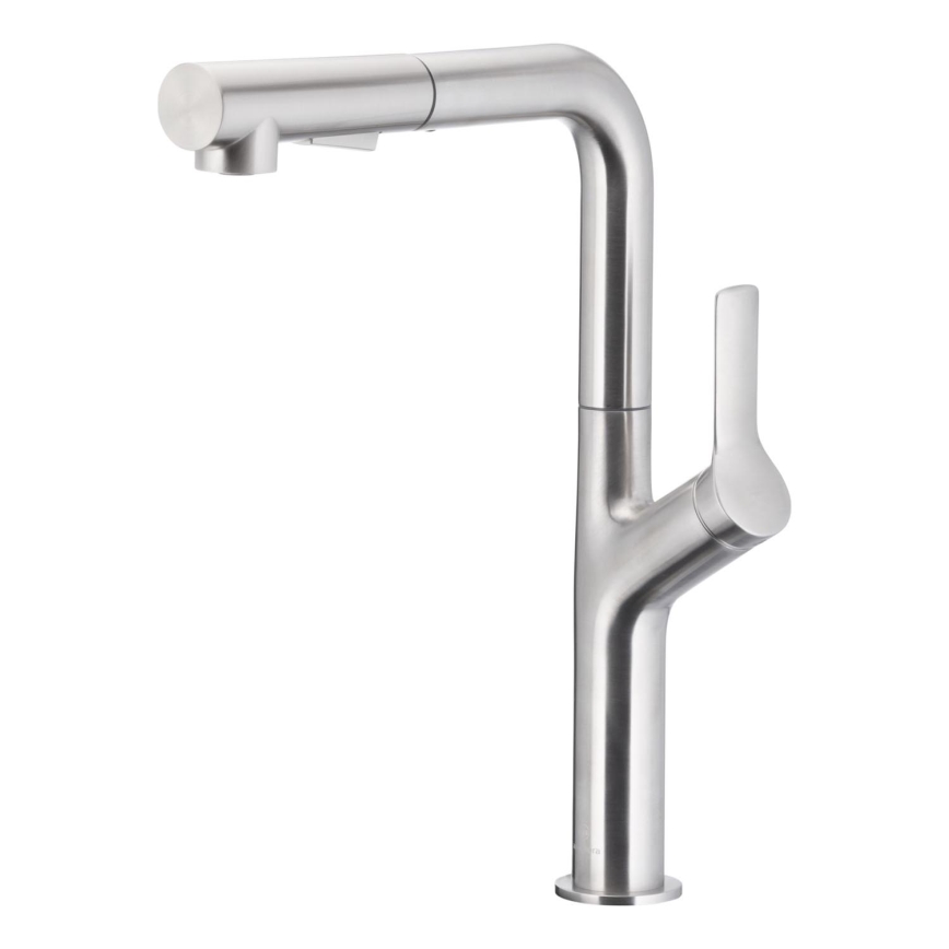 KFA Armatura 6623-220-22 - Grifo de fregadero con rociador extraíble DUERO DESIGN acero inoxidable