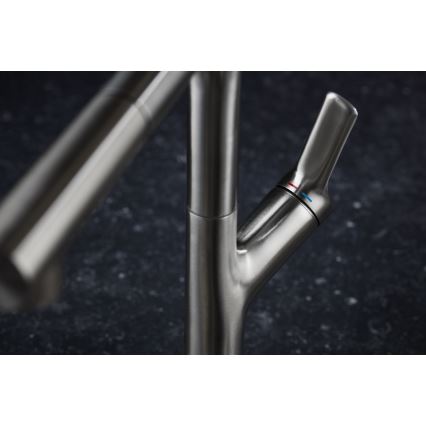 KFA Armatura 6623-220-22 - Grifo de fregadero con rociador extraíble DUERO DESIGN acero inoxidable