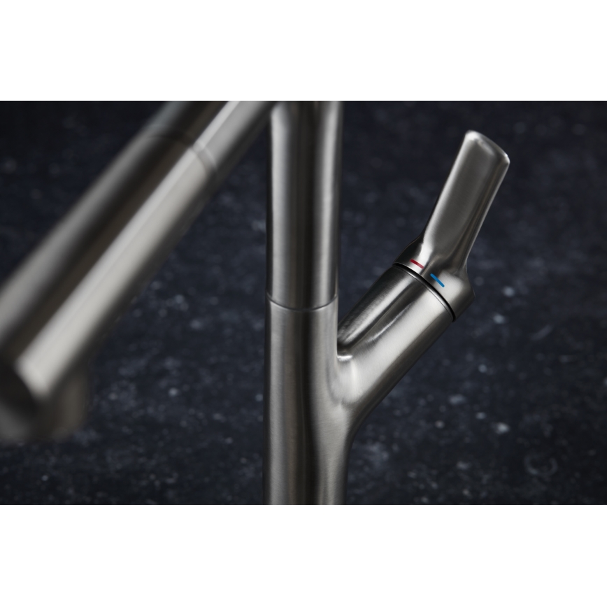 KFA Armatura 6623-220-22 - Grifo de fregadero con rociador extraíble DUERO DESIGN acero inoxidable