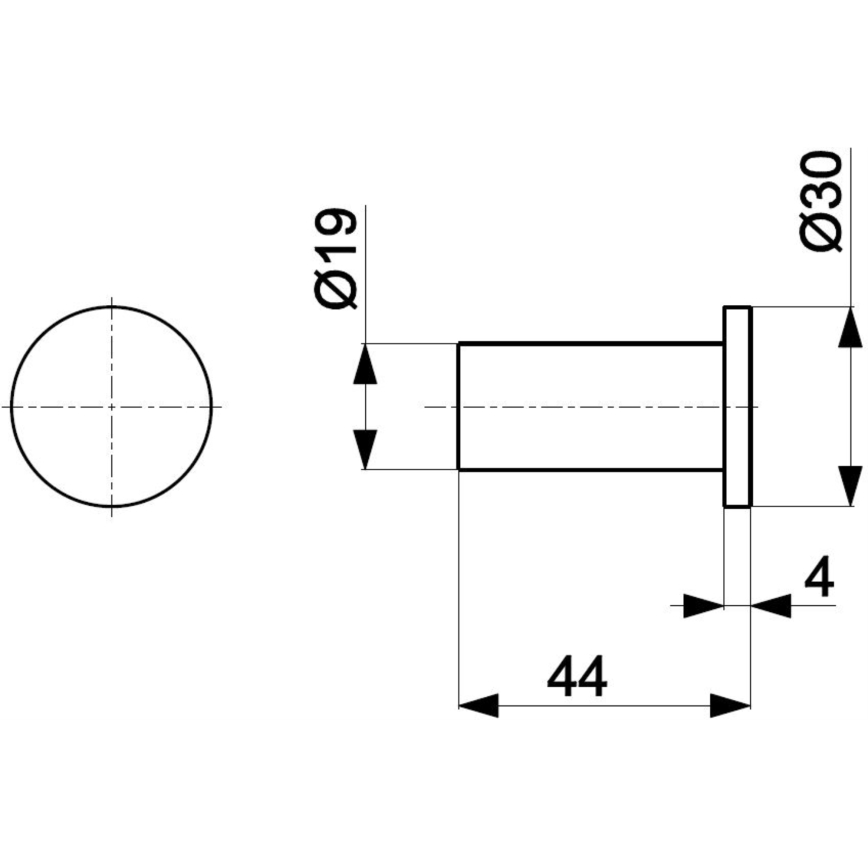 KFA Armatura 864-020-31 - Percha de pared TOWEL acero inoxidable/oro cepillado