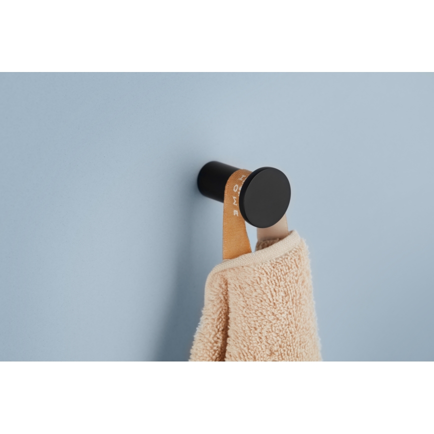 KFA Armatura 864-020-81 - Percha de pared TOWEL acero inoxidable/mate negro