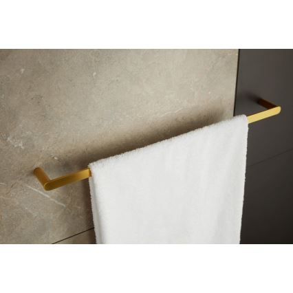 KFA Armatura 864-026-31 - Toallero de pared 47 cm acero inoxidable/oro cepillado