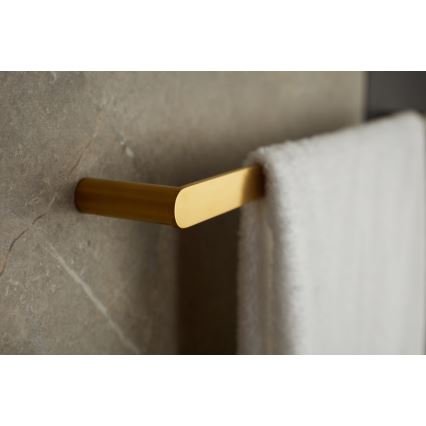KFA Armatura 864-026-31 - Toallero de pared 47 cm acero inoxidable/oro cepillado