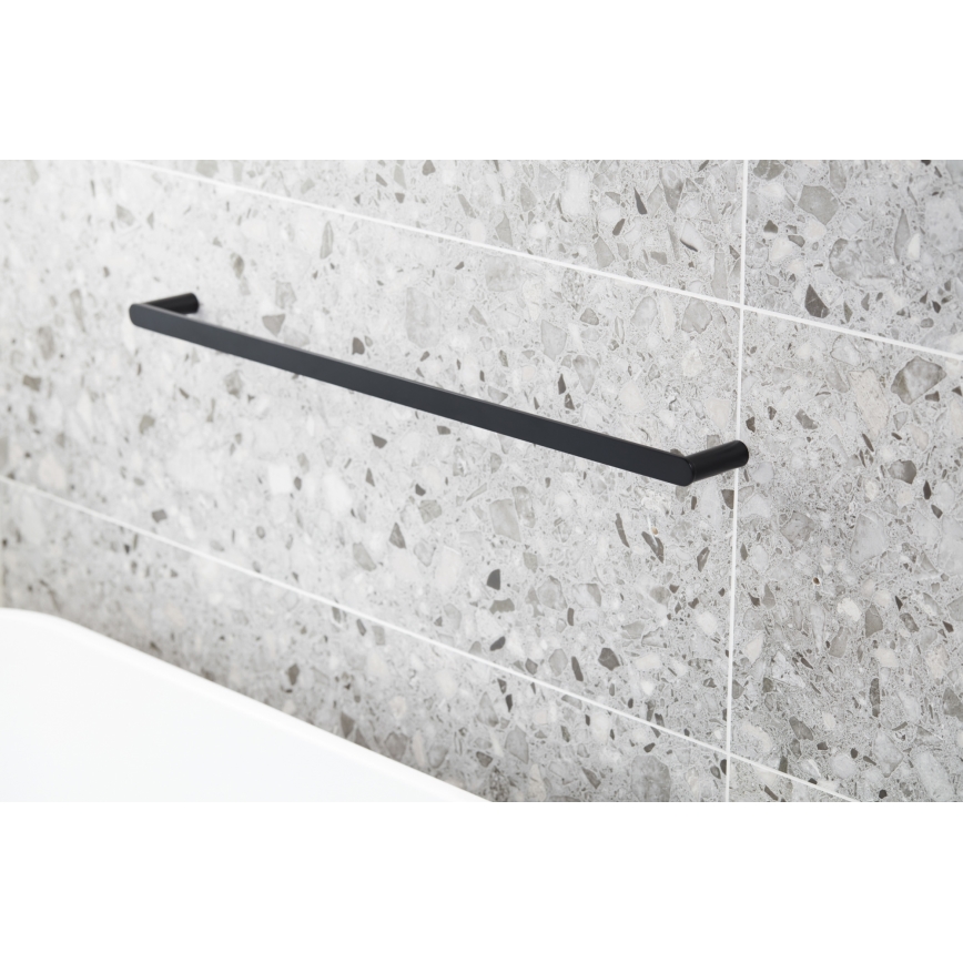 KFA Armatura 864-027-81 - Toallero de pared 62 cm acero inoxidable/mate negro