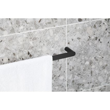 KFA Armatura 864-027-81 - Toallero de pared 62 cm acero inoxidable/mate negro
