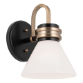 Kichler - Aplique de baño LED FARUM 1xG9/3W/230V IP44 negro/latón