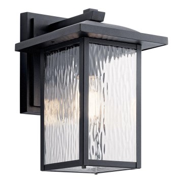 Kichler - Aplique de exterior CAPPANNA 1xE27/60W/230V IP44 negro