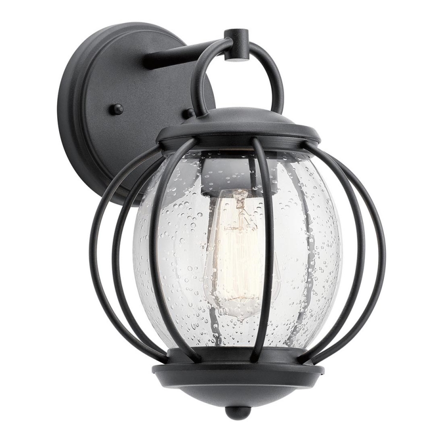 Kichler - Aplique de exterior VANDALIA 1xE27/60W/230V IP44 antracita