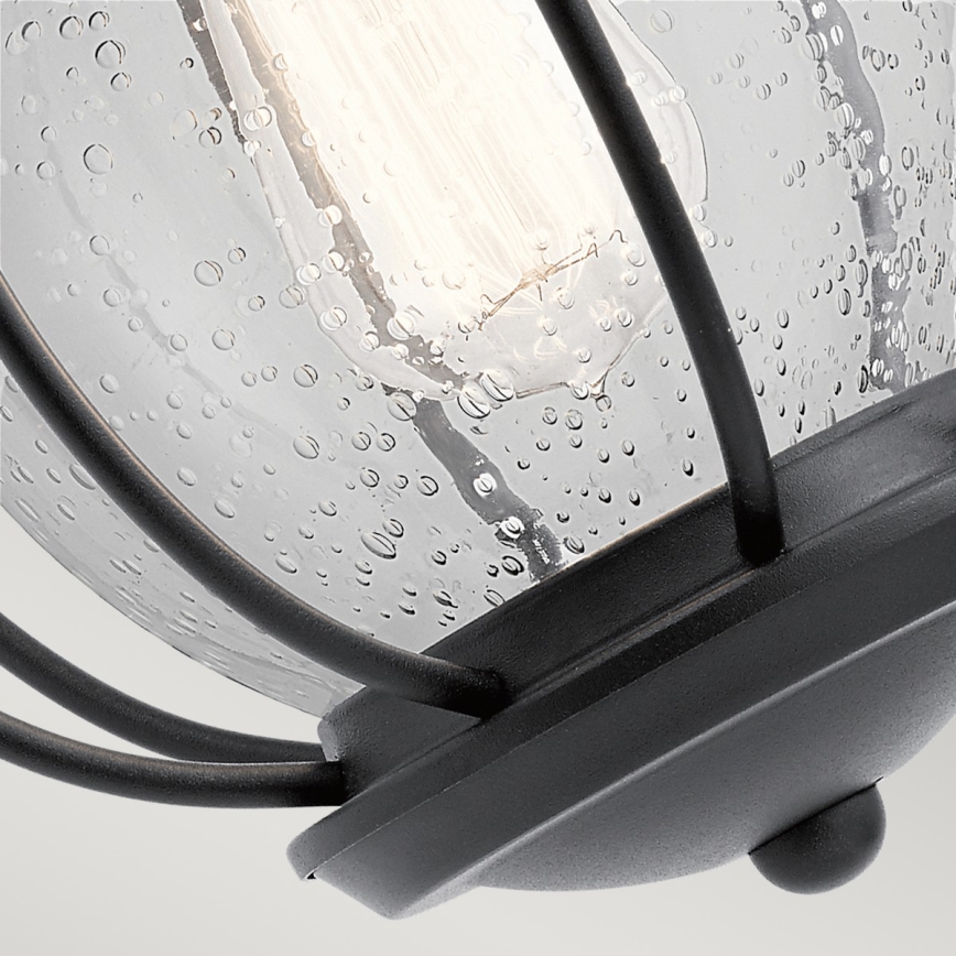 Kichler - Aplique de exterior VANDALIA 1xE27/60W/230V IP44 antracita