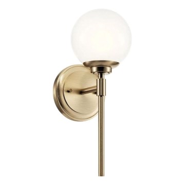 Kichler - Aplique LED de baño BENNO 1xG9/3W/230V IP44 latón