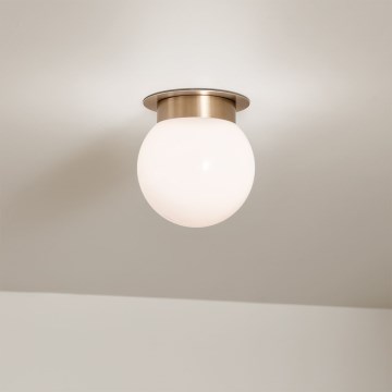Kichler KL-ALBERS-F-G-CPZ Lámpara de techo ALBERS 1xE27/40W/230V Ø20,3 cm dorada