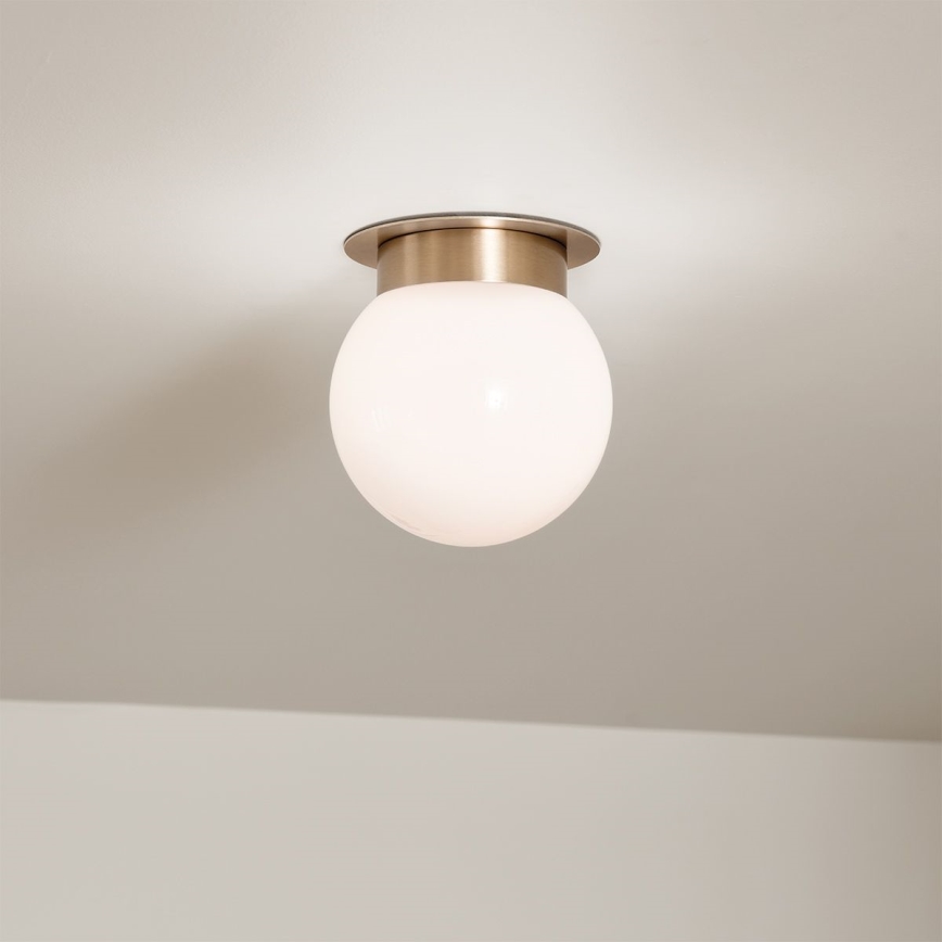 Kichler KL-ALBERS-F-G-CPZ Lámpara de techo ALBERS 1xE27/40W/230V Ø20,3 cm dorada