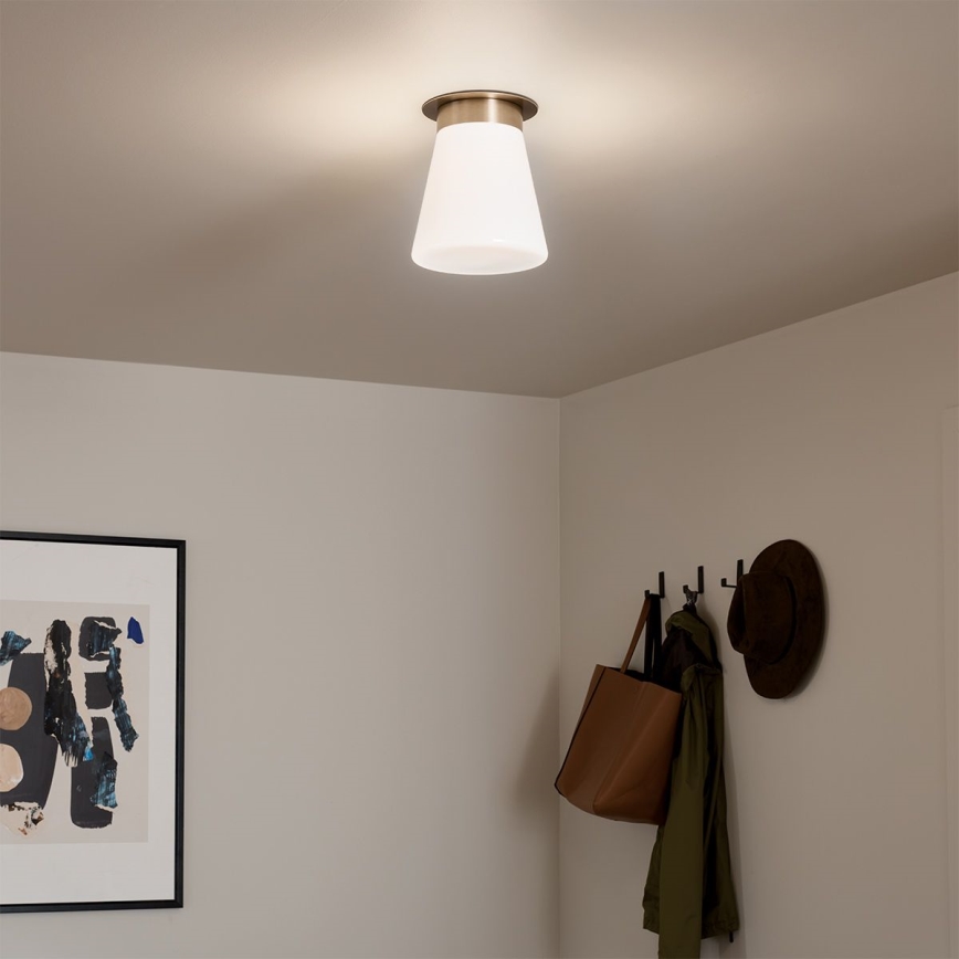 Kichler - Lámpara de techo ALBERS 1xE27/40W/230V Ø 21,6 cm bronce