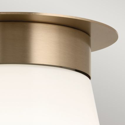 Kichler - Lámpara de techo ALBERS 1xE27/40W/230V Ø 21,6 cm bronce