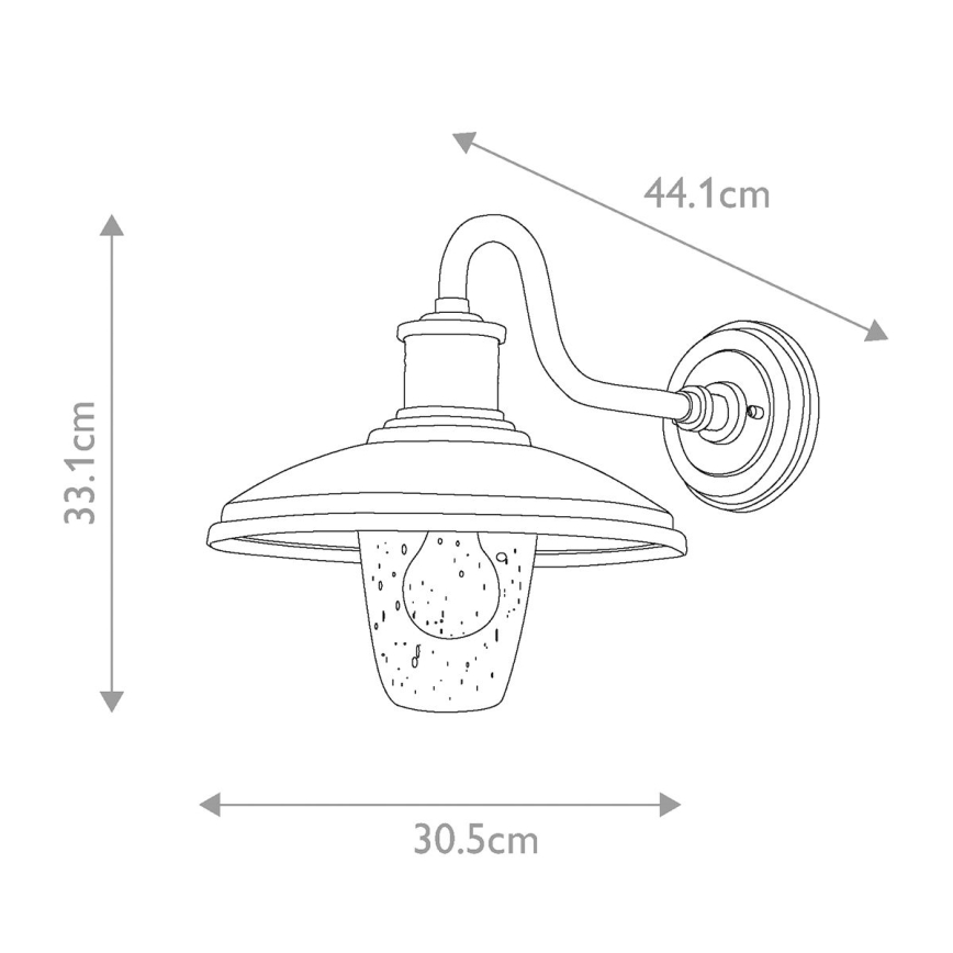 Kichler - Lámpara de exterior ALLENBURY 1xE27/40W/230V IP44