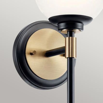 Kichler - Aplique LED para baño BENNO 2xG9/3W/230V dorado IP44
