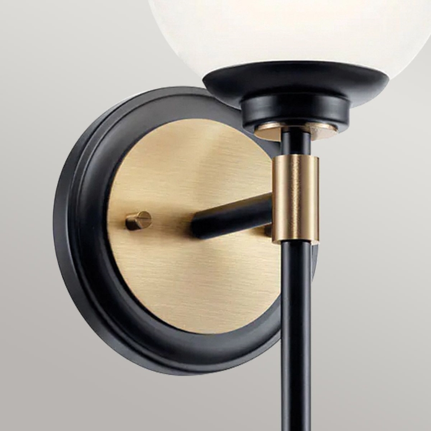 Kichler - Aplique LED para baño BENNO 2xG9/3W/230V dorado IP44