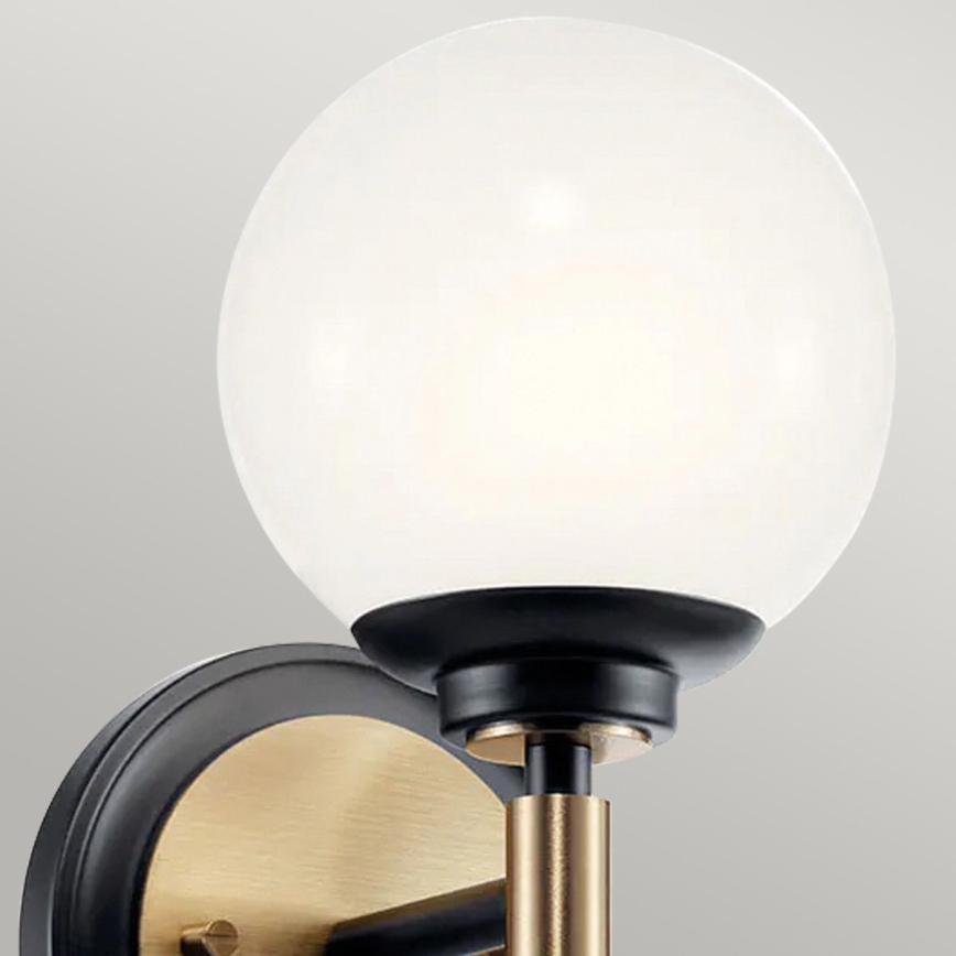 Kichler - Aplique LED para baño BENNO 2xG9/3W/230V dorado IP44