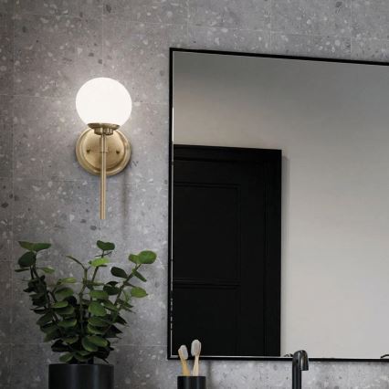 Kichler - Aplique LED de baño BENNO 1xG9/3W/230V IP44 latón