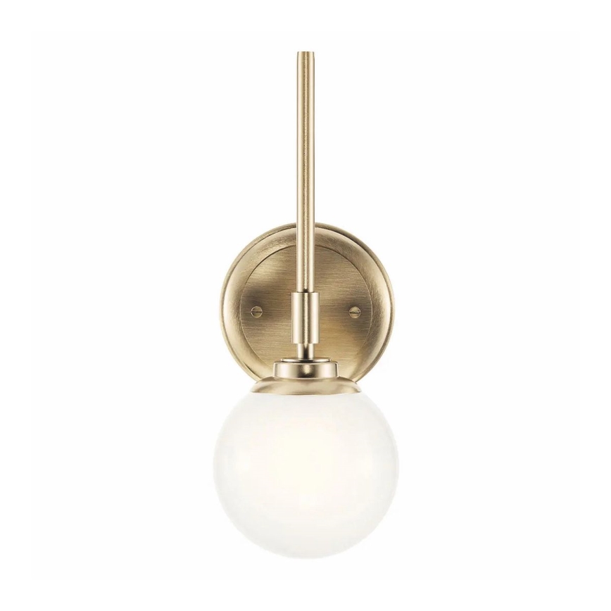Kichler - Aplique LED de baño BENNO 1xG9/3W/230V IP44 latón