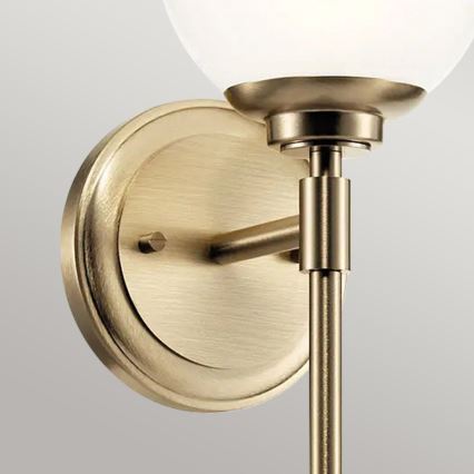 Kichler - Aplique LED de baño BENNO 1xG9/3W/230V IP44 latón