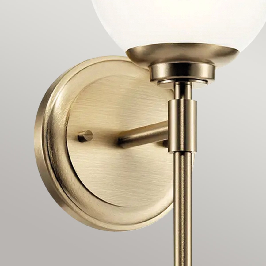 Kichler - Aplique LED de baño BENNO 1xG9/3W/230V IP44 latón