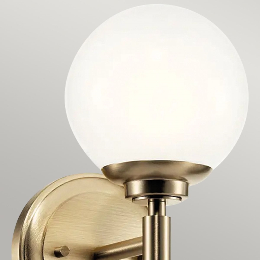 Kichler - Aplique LED de baño BENNO 1xG9/3W/230V IP44 latón