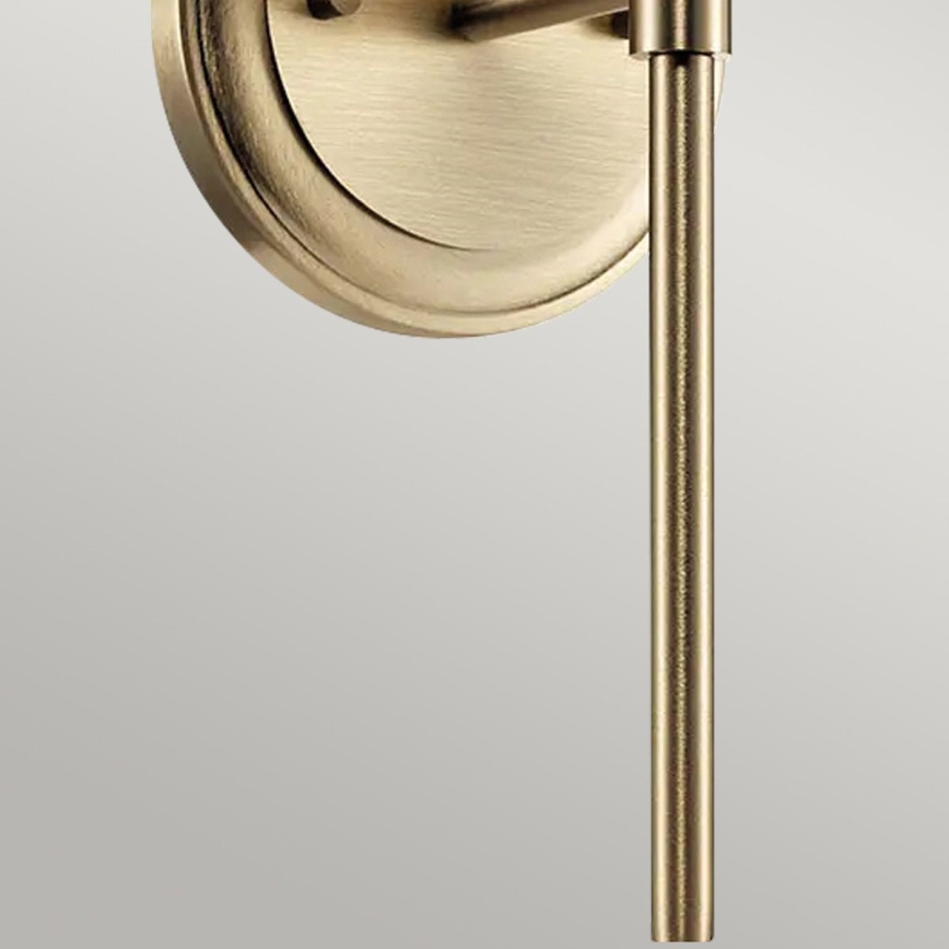 Kichler - Aplique LED de baño BENNO 1xG9/3W/230V IP44 latón