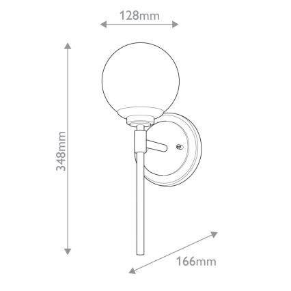 Kichler - Aplique LED de baño BENNO 1xG9/3W/230V IP44 latón